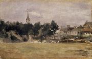 Edouard Manet, Landscape with a Village Church